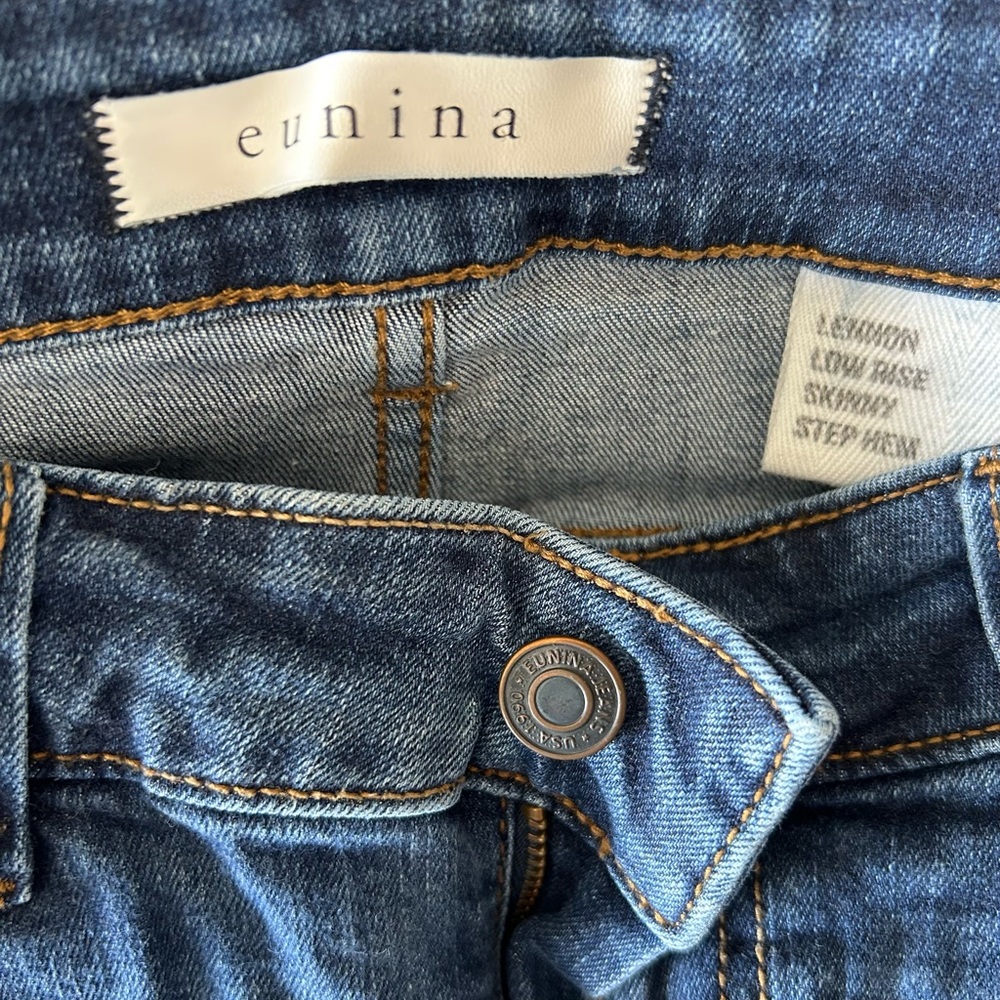 eunina Women's Skinny Jeans - Classic Blue Denim